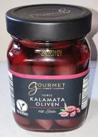 Kalamataoliven mit Stein