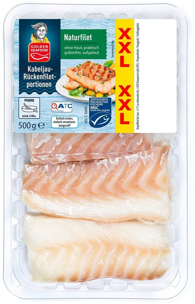 ALDI Kabeljau 500g 7.99€ 1kg 15.98€