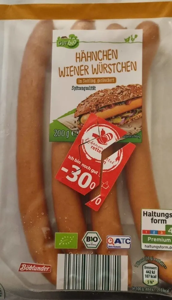 Hähnchen Wiener Würstchen
