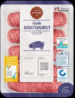 TK-Eigen T ALDI MEINE METZGEREI Schwein Grobe Bratwurst  Frisch; vom Schwein; zum Braten oder für den Grill     Aus der Frischetruhe 2.99 400-g-Packung kg = 7.48