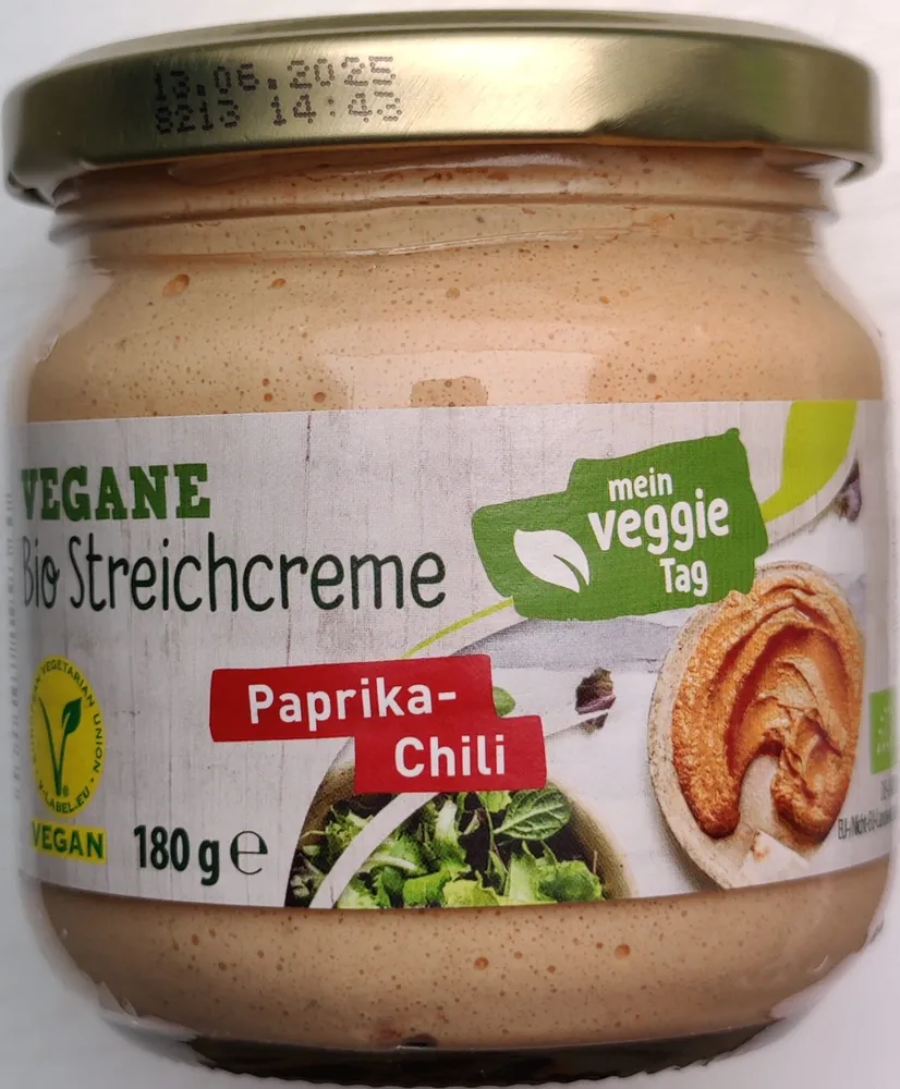 Vegane Bio-Streichcreme - Paprika-Chili