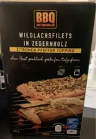 Wildlachsfilets in Zedernholz