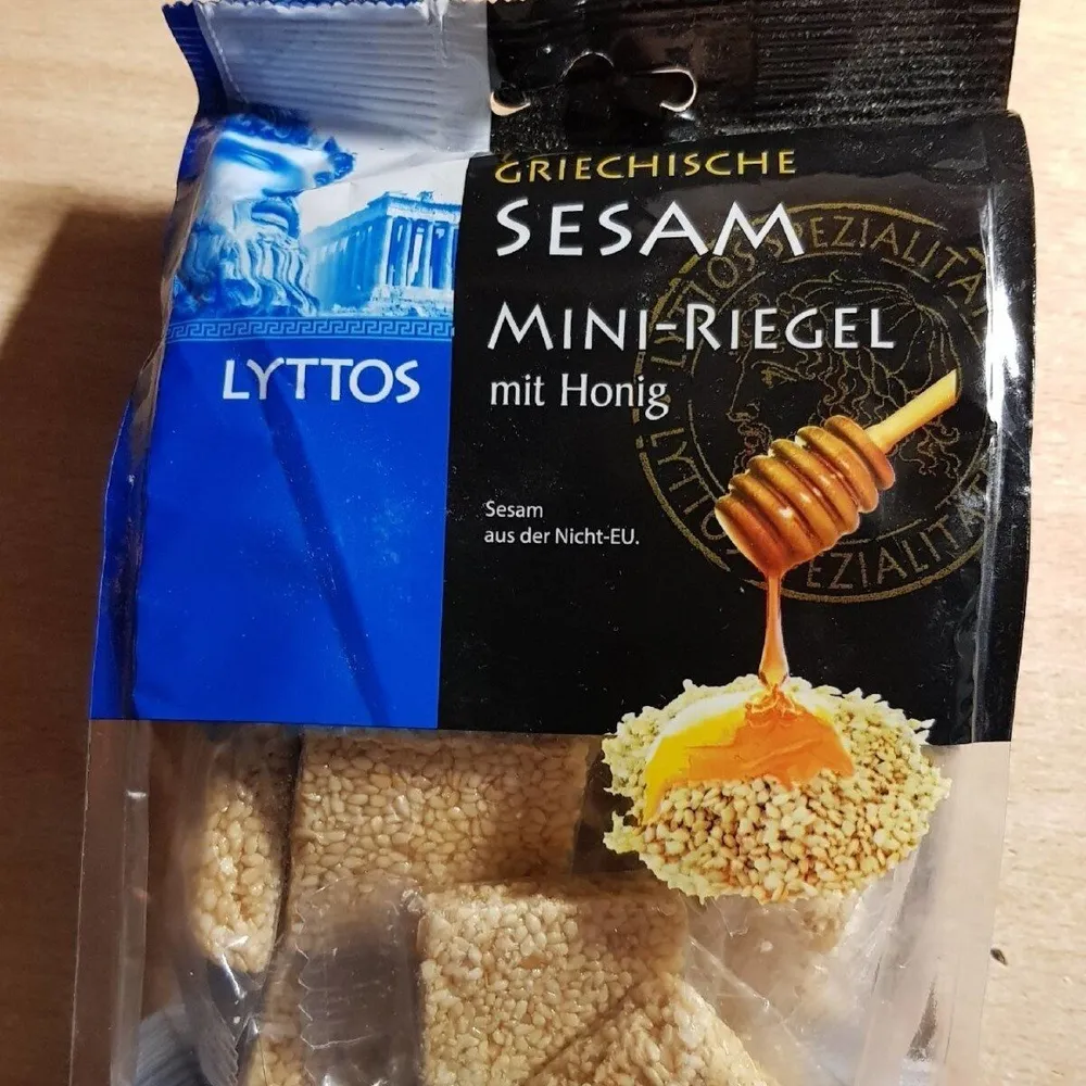 Griechische Sesam Mini-Riegel mit Honig