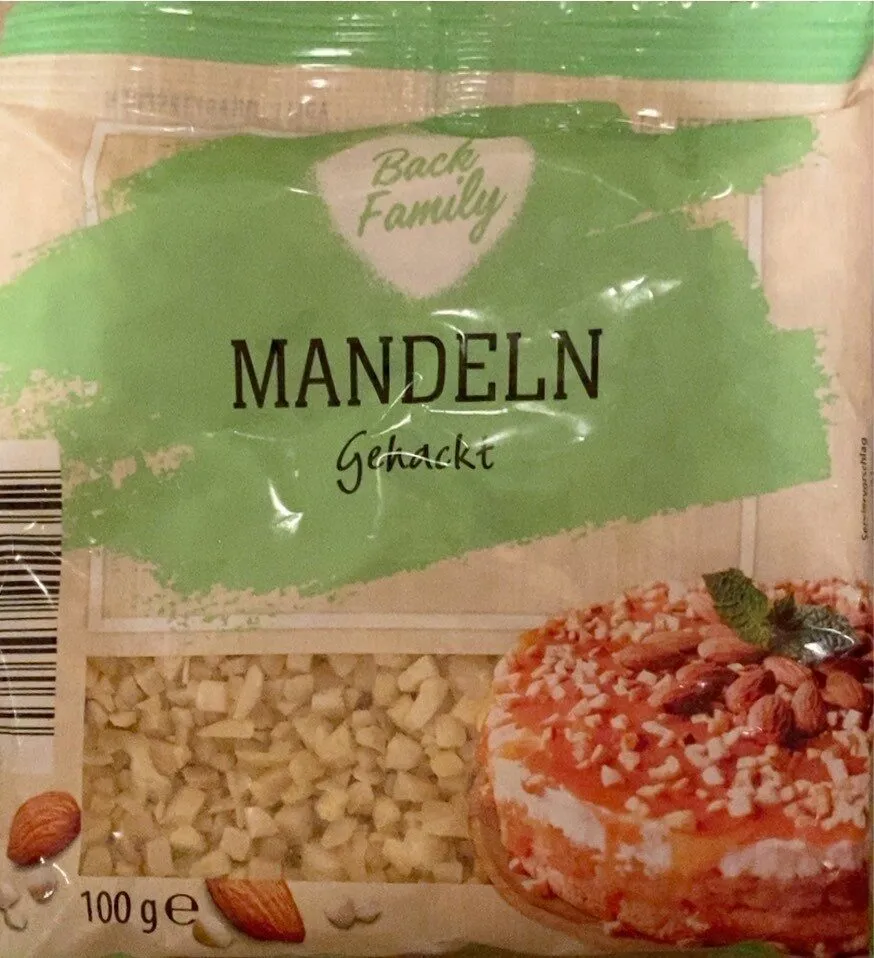 Mandeln, gehackt