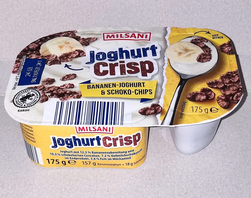 Joghurt-Crisp - Bananen-Joghurt & Schoko-Chips