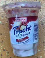 Frucht auf Joghurt