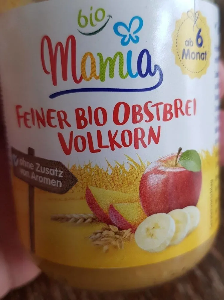 Feiner Bio Obstbrei Vollkorn
