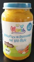 Karotten in Rahmsauce mit bio-Pute