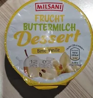 Fruchtbuttermilch-Dessert - Birne-Vanille