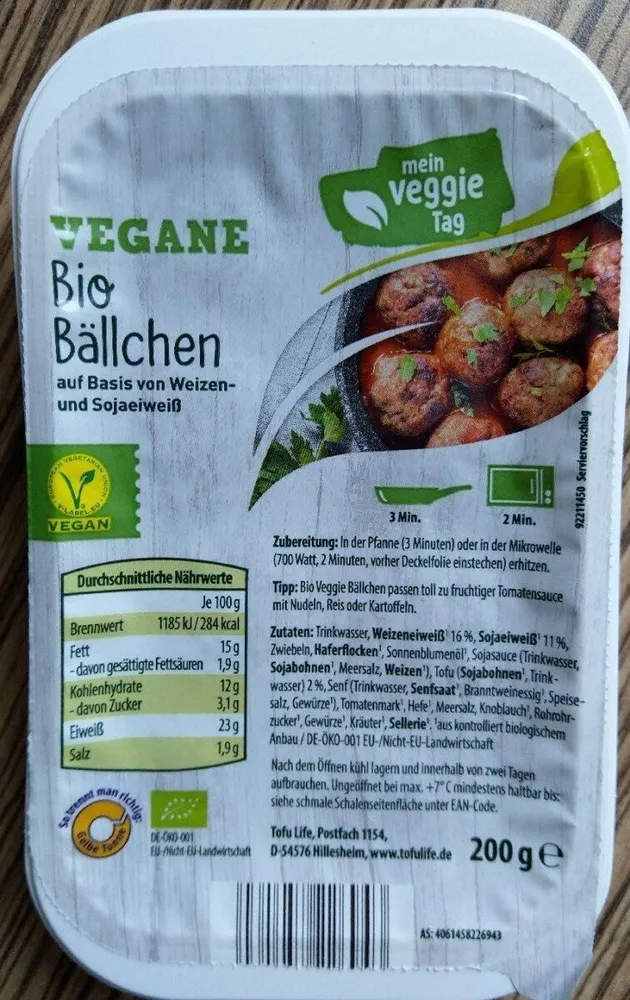 Vegane Bio Bällchen