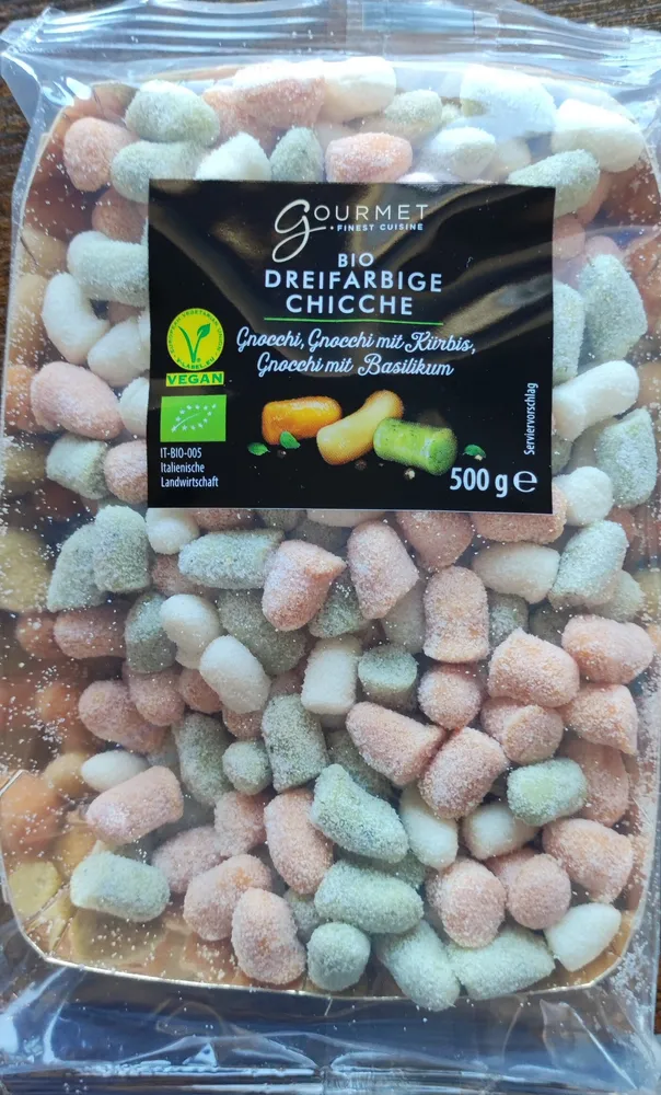 Dreifarbige Bio-Chicche