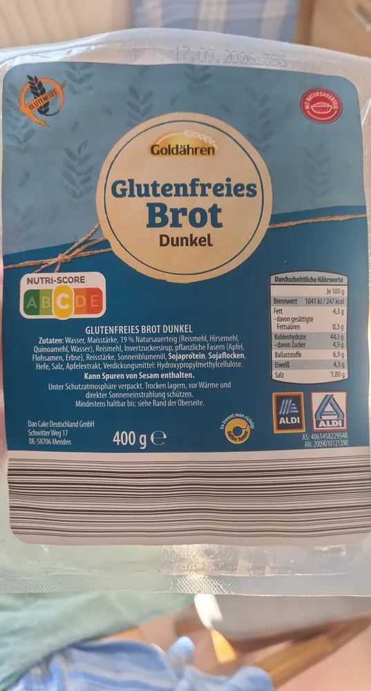Glutenfreies Brot Dunkel