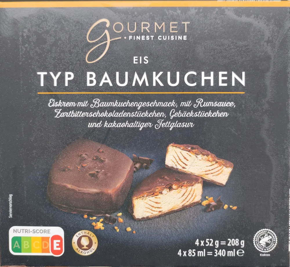 Eis Typ Baumkuchen