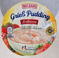Grießpudding - Erbeere