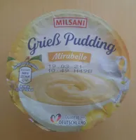 Grieß Pudding Mirabelle