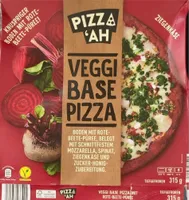 Veggi Base Pizza mit Rote-Beete-Püree