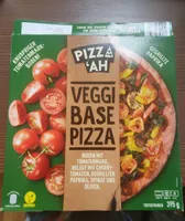 Veggi Base Pizza - Gegrillte Paprika mit Tomatenmark-Boden