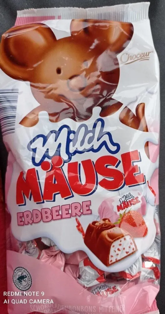 Milch Mäuse Erdbeere