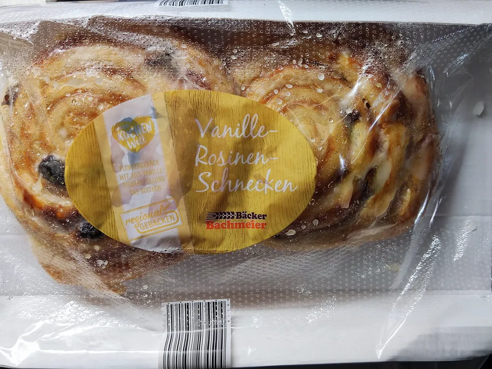 Vanille-Rosinen-Schnecken