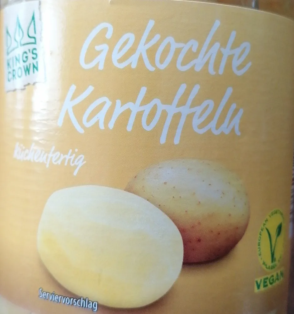 Gekochte Kartoffeln in Scheiben