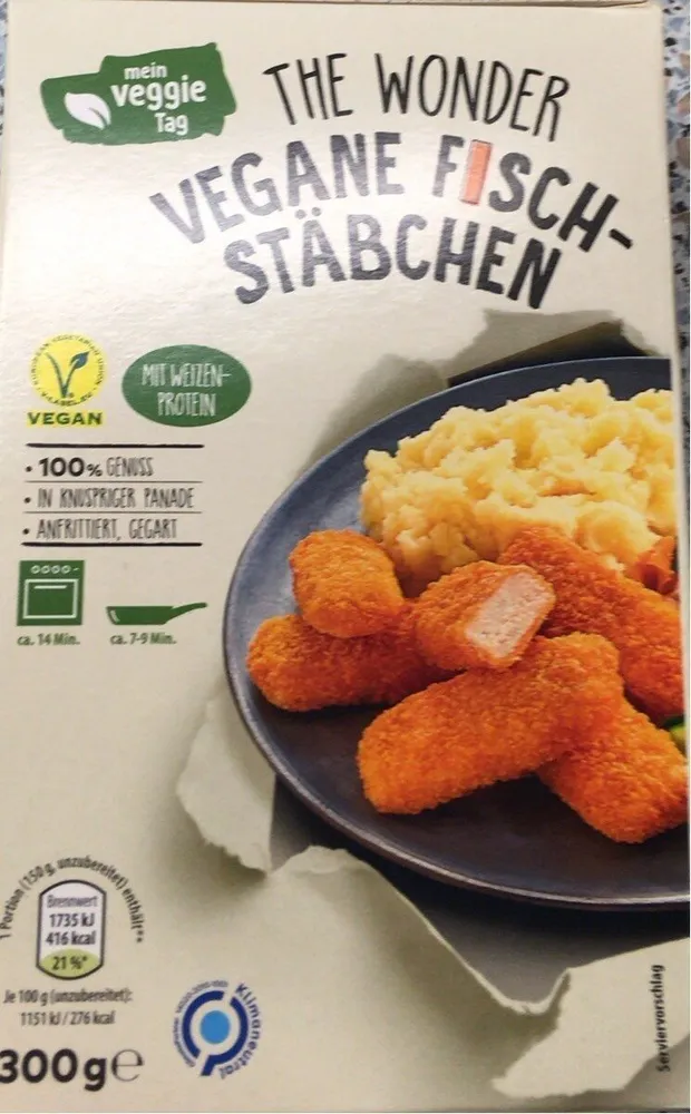The Wonder vegane Fischstäbchen