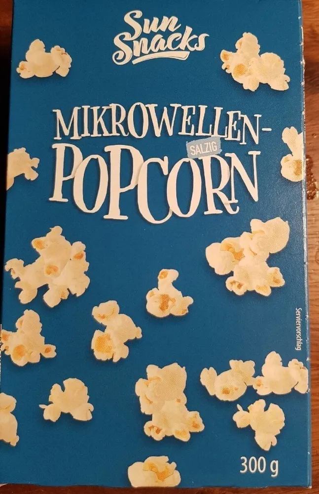 Mikrowellen-Popcorn salzig
