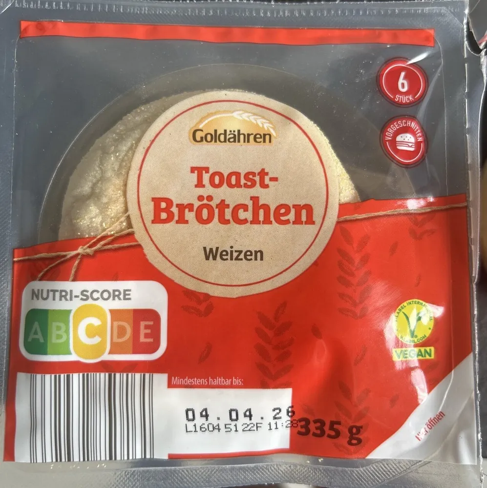 Toast brötchen Weizen