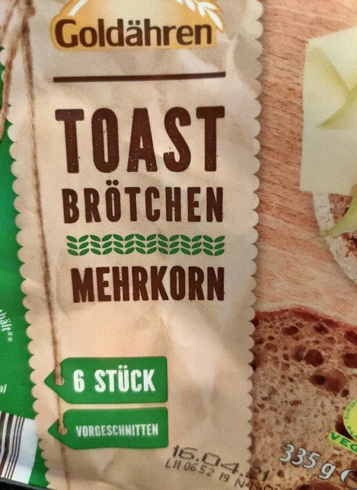Toast Brötchen Mehrkorn
