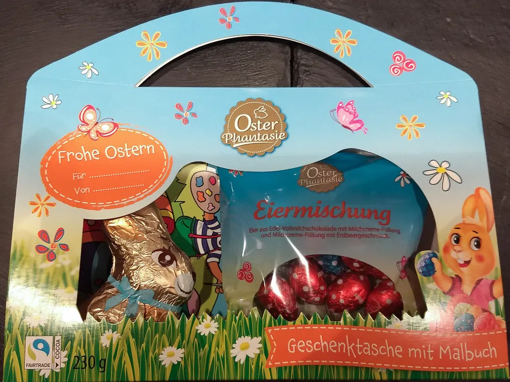 Oster-Geschenktasche mit Malbuch