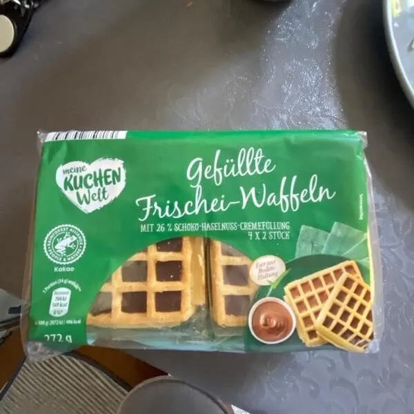 Gefüllte   Frischei -Waffeln