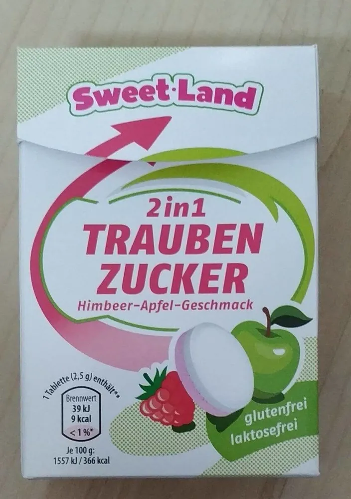 Traubenzucker Himbeer-Apfel-Geschmack