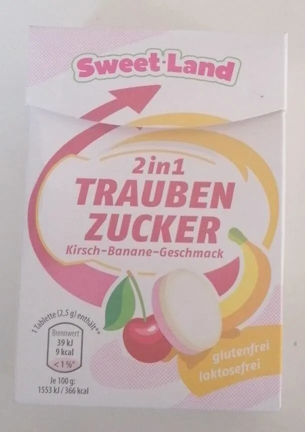 Traubenzucker 2in1 Kirsch-Banane-Geschmack