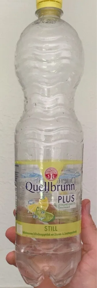 Quellbrunn plus zitrone-limette