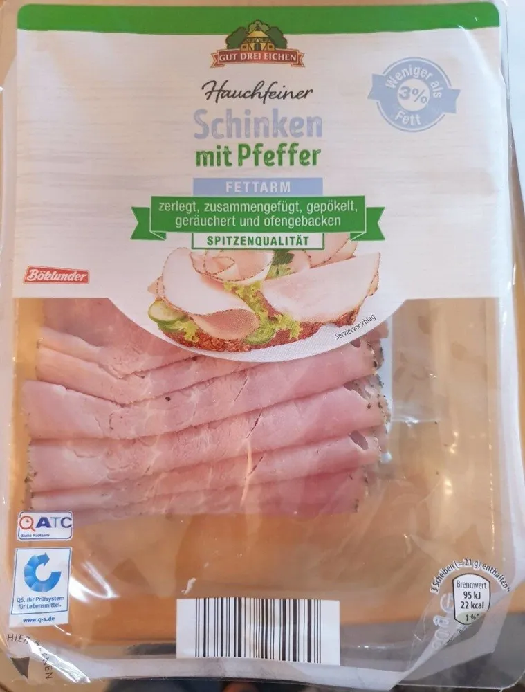 Schinken mit Pfeffer