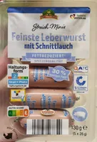 Mini Leberwurst mit Schnittlauch fettreduziert