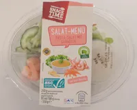 Salat-Menü: Pasta-Salat mit Garnelen