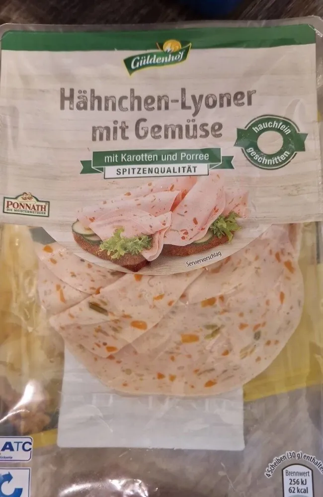 Hänchen- Lyoner mit Gemüse