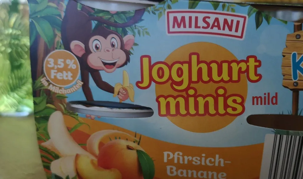 Joghurt minis mild Pfirsich- Banane