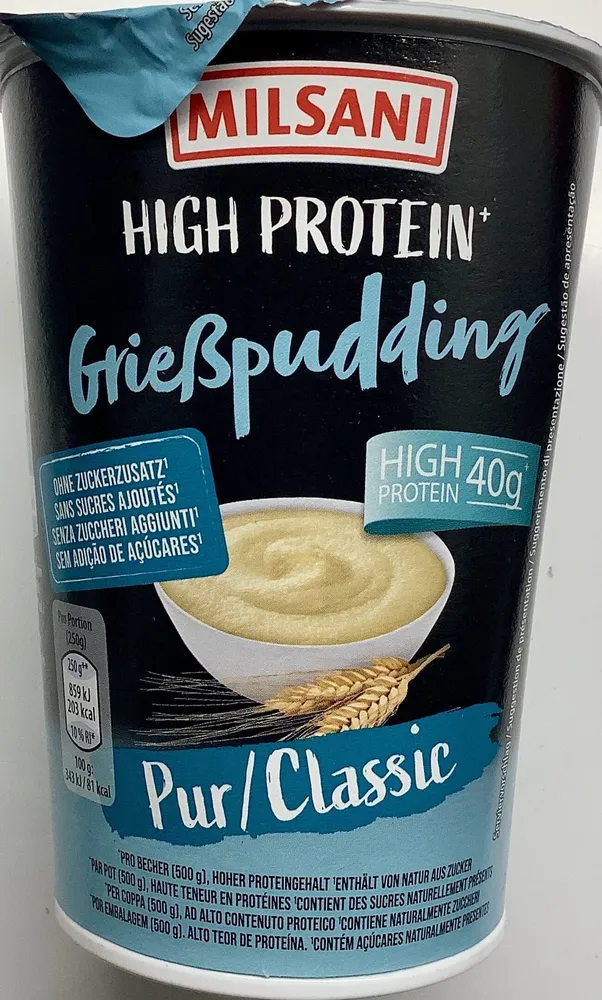 Grießpudding High-Protein - Pur/Classic