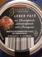 Leberpâté mit Hirschfleisch Schweinefleisch und Armagnac