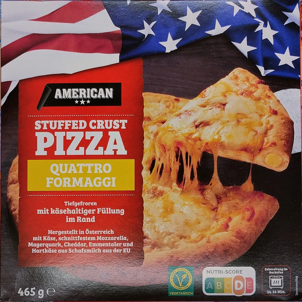 Stuffed Crust Pizza - Quattro Formaggi