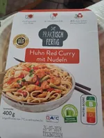 Huhn Red Curry mit Nudeln