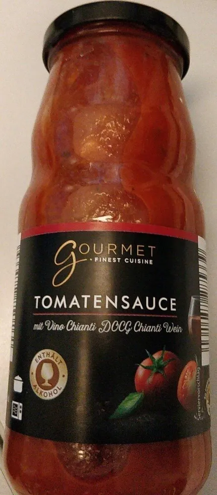 Tomatensauce mit Vino Chianti