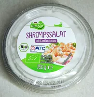 Bio-Schrimpssalat mit Knoblauchsauce