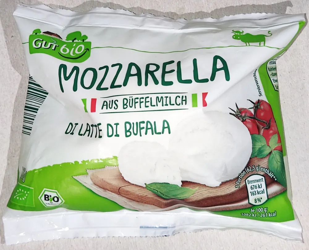 Mozzarella aus Büffelmilch 52 % (Bio)