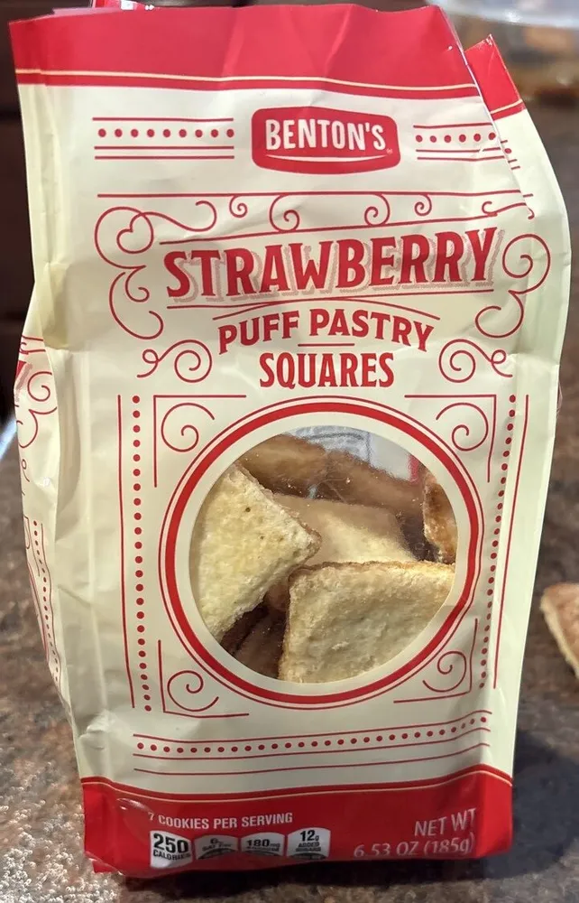 Strawberry Puff Pastry Squares