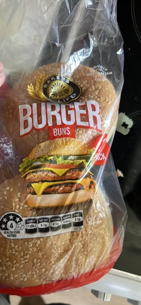 White Seeded Burger Buns