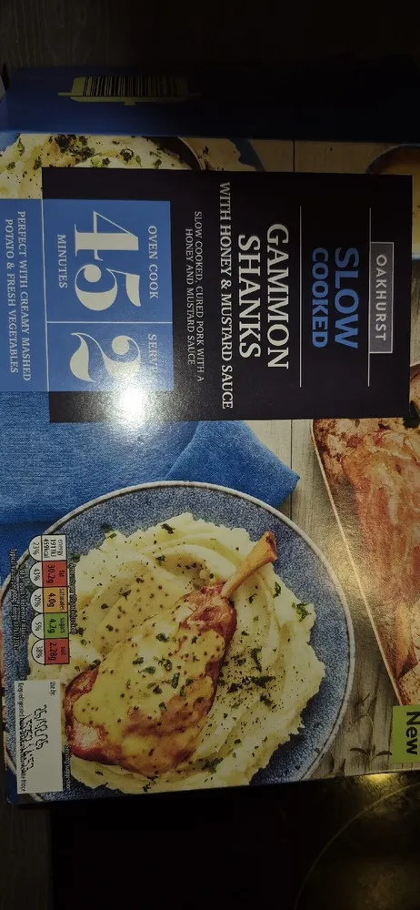HIRE MI SA OAKHURST SLOW COOKED GAMMON SHANKS WITH