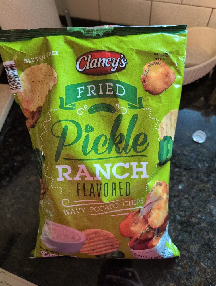 FRIED Pickle RANCH FLAVORED WAVY POTATO CHIPS