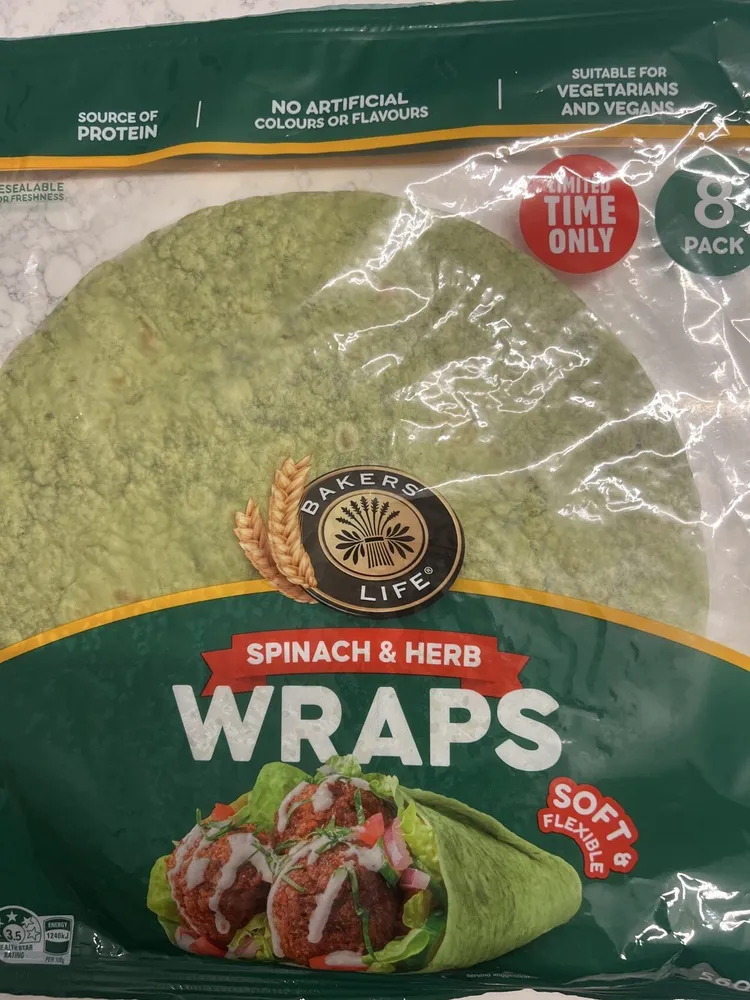 Spinach & Herb Wraps